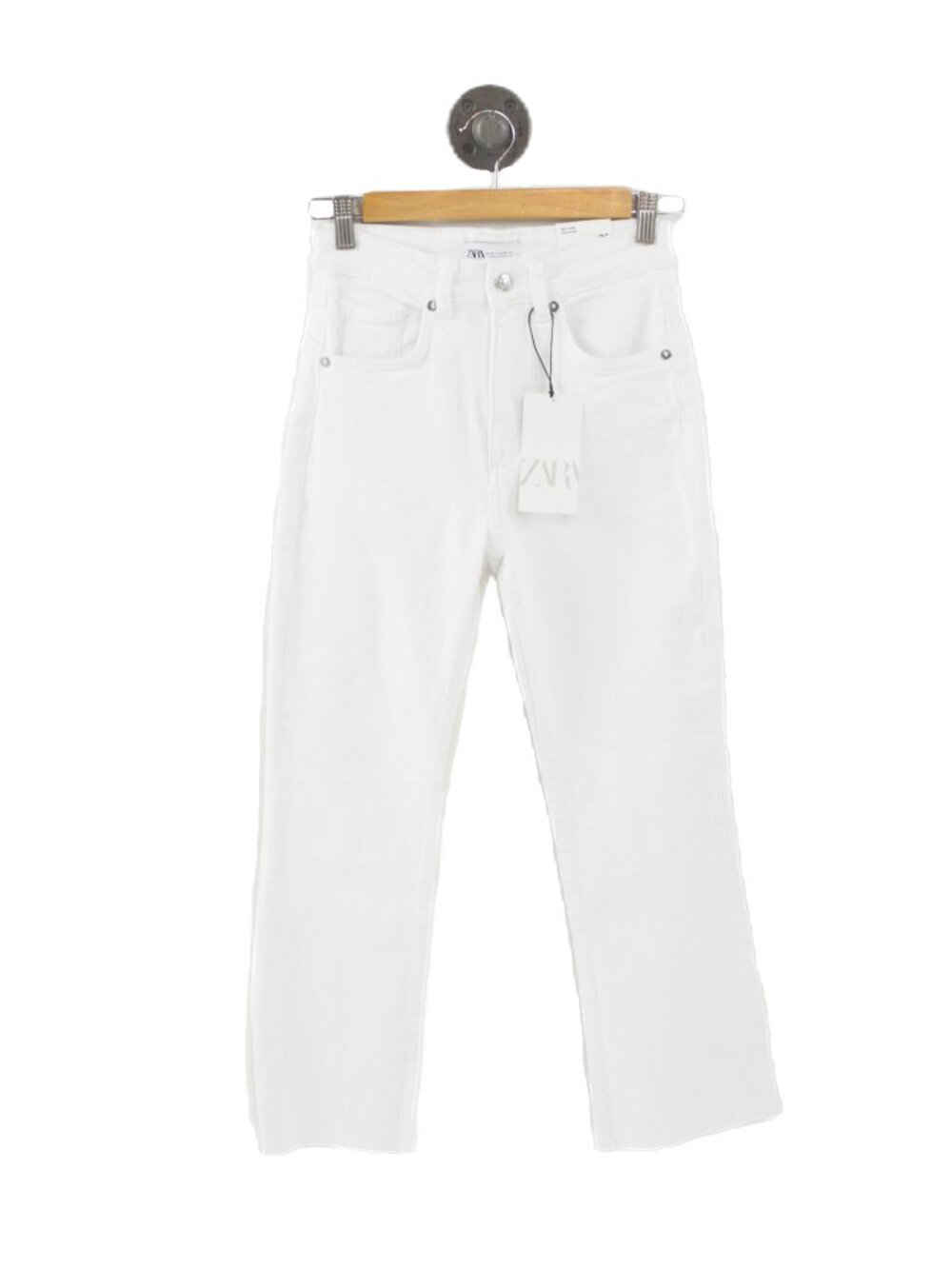 Zara mid-cropped flare denim jeans #219-7